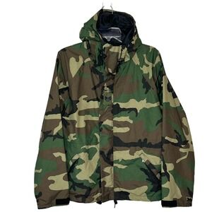 Log House Designs Gore-Tex Best‎ Defense Camo Military Jacket Mens Small USA